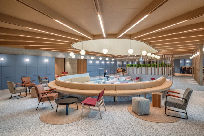 Office floor plan or seating map reference